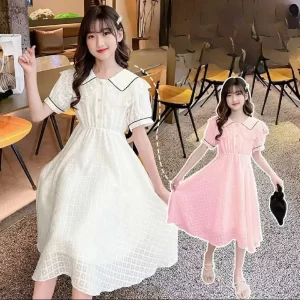 dress girl sweet daily plaid - CFU2812242510DR31