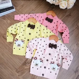 tops girls bear tie bow carly CHN 38 (012208 Z) - tops anak perempuan